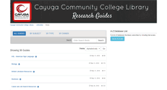 Desktop Screenshot of libguides.cayuga-cc.edu