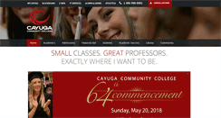 Desktop Screenshot of cayuga-cc.edu