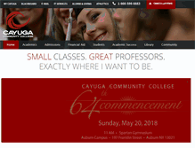 Tablet Screenshot of cayuga-cc.edu